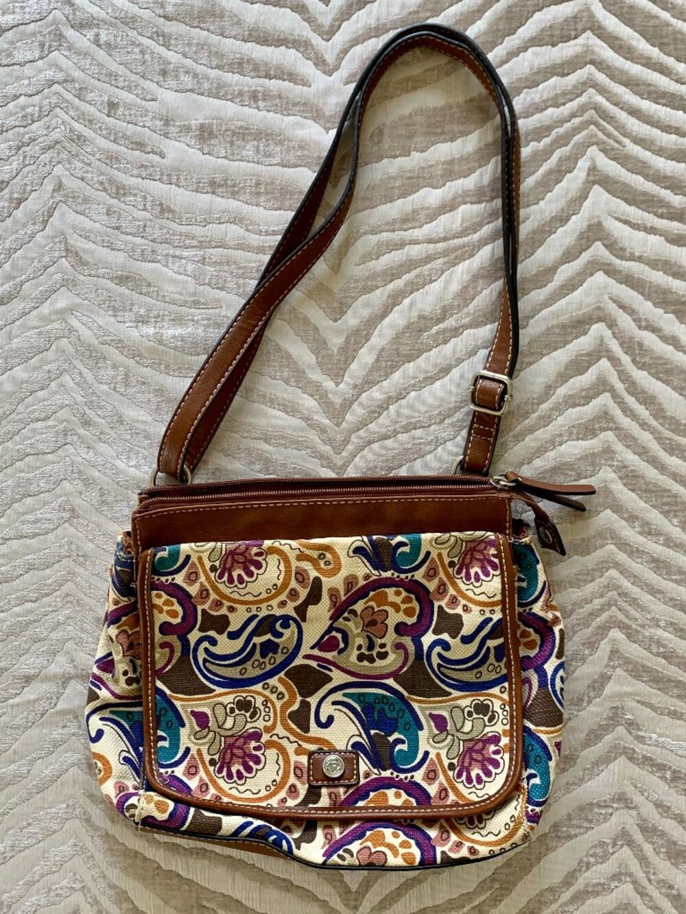 Relic by Fossil Y2K Boho Paisley Adjustable Crossbody Bag